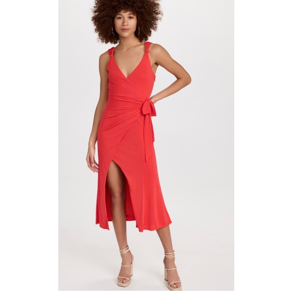 NWOT‎ Cing à Sept Delia Dress In Red $395 SZ 2